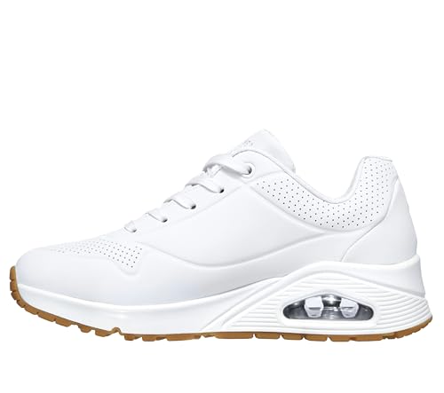 Skechers Uno, Zapatillas de Deporte Mujer, White Durabuck, 39 EU