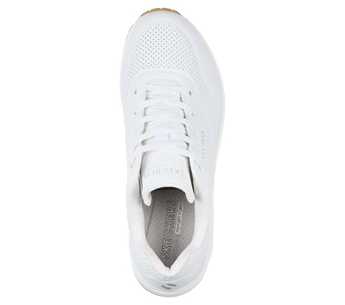 Skechers Uno, Zapatillas de Deporte Mujer, White Durabuck, 39 EU