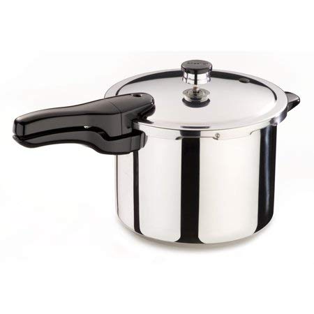 Presto 01362 6-Quart Stainless Steel Pressure Cooker Presto 6-Quart Stainless Steel Pressure Cooker, 6 QT, METALLIC