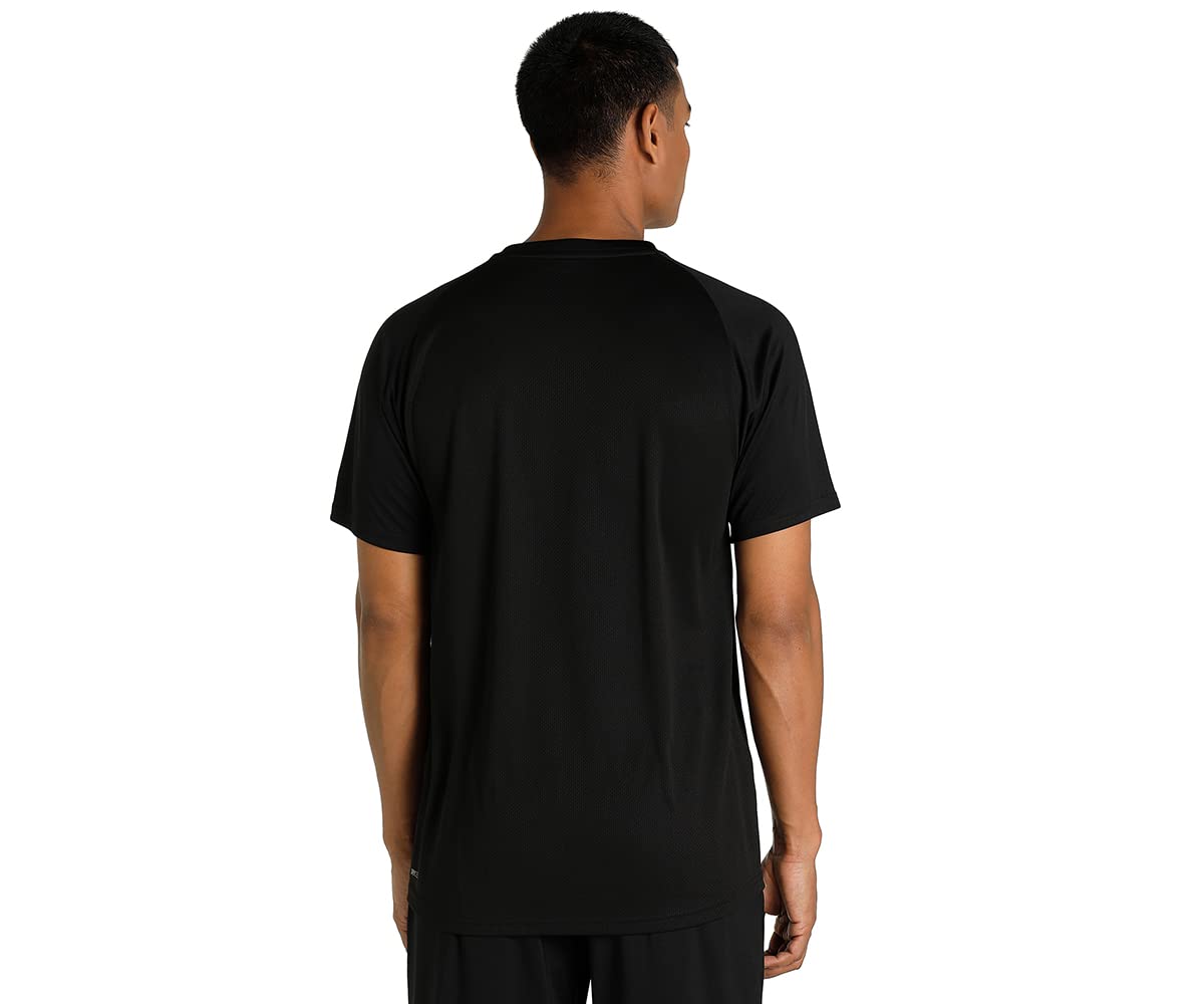 Puma Camiseta Marca Modelo FIT SS tee, Black Castlerock Cat, L, 52211901