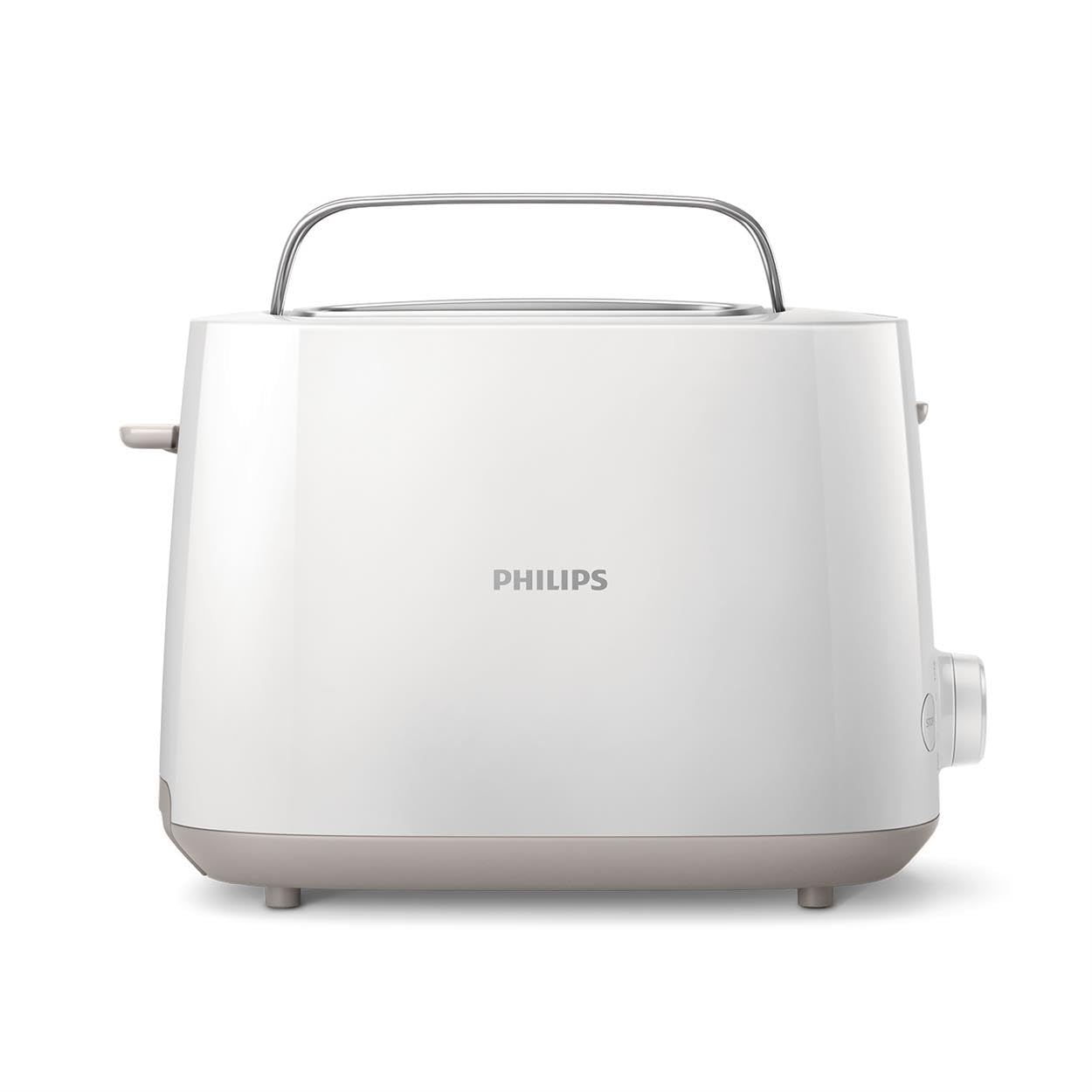 Philips Tostadora, 2 Ranuras, 8 Ajustes, Rejilla Calientabollos, Descongelación, Elevación Alta, Apagado Auto, Blanco, (HD2581/00)