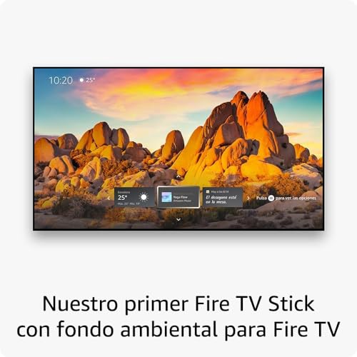 Amazon Fire TV Stick 4K Max (Última generación) | Dispositivo de streaming compatible con Wi-Fi 6E y fondo ambiental