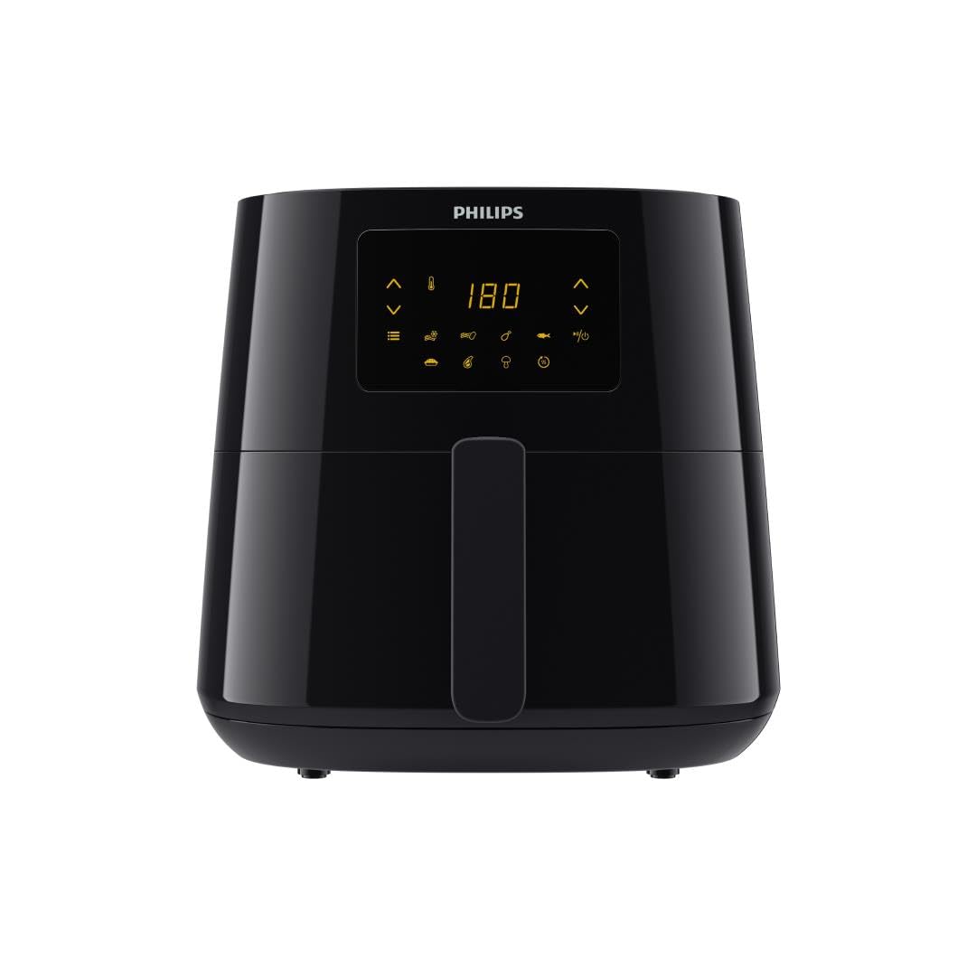 Philips Airfryer 3000 Series XL - Tecnología RapidAir, cocina con hasta un 90% menos de grasa, capacidad de 1,2 kg, tamaño de 6,2 L, pantalla táctil, color negro (HD9270/90)