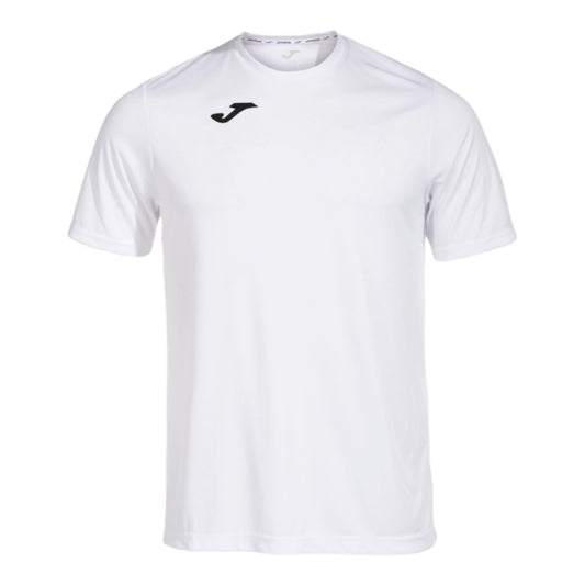 Joma Camiseta Deportiva Manga Corta Hombre, Ligera y Transpirable para Todo Tipo de Deporte, Combi , M, Blanco