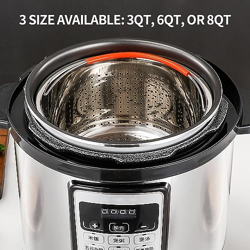 Steamer Basket for Instant Pot, Vegetable Steamer Basket Stainless Steel Steamer Basket Insert for Pots (3qt)