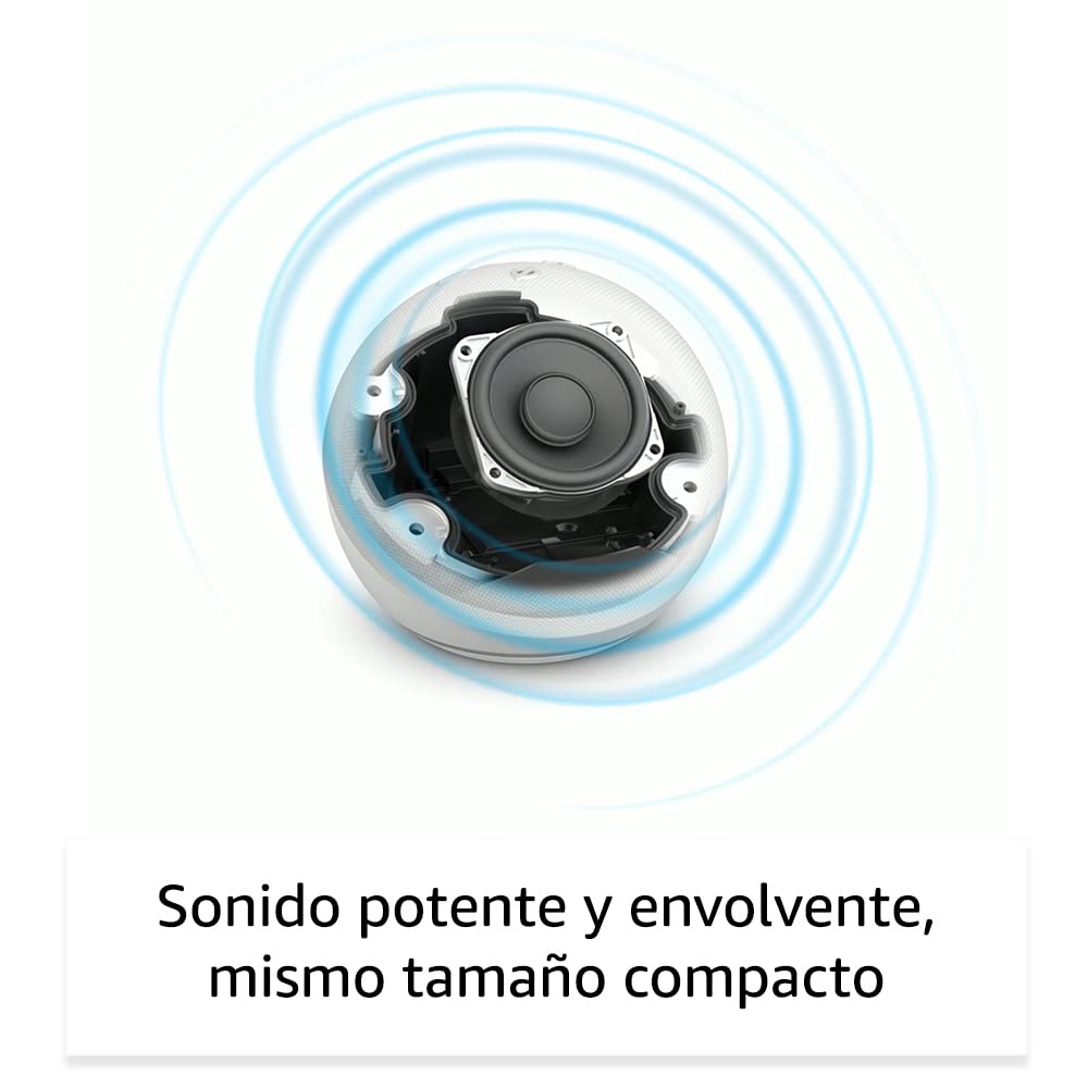 Echo Dot (Última generación) | Altavoz inteligente wifi y Bluetooth con Alexa, con sonido más potente y de mayor amplitud | Blanco