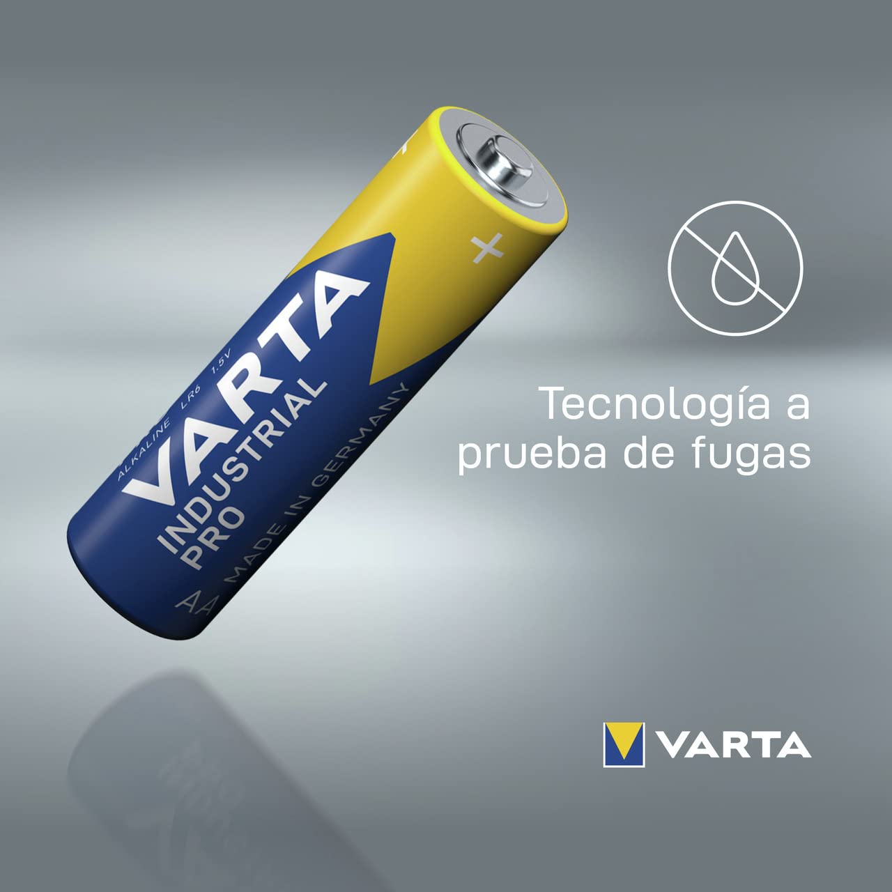 VARTA Pilas AA, paquete de 40, Industrial Pro, Baterías Alcalinas, 1,5V, paquete de almacenamiento de embalaje ecológico, Made in Germany [Exclusivo en Amazon]