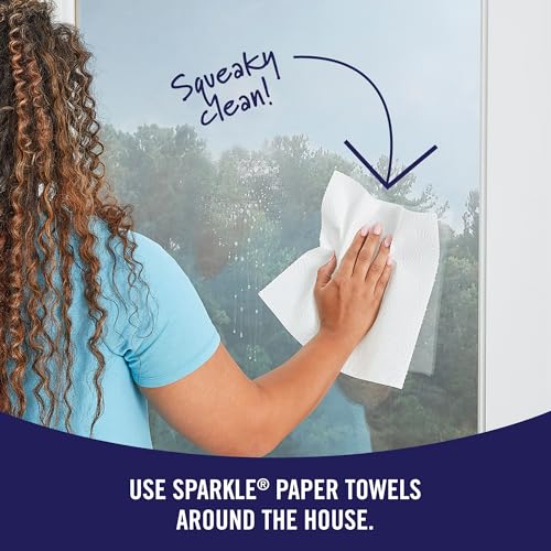 Sparkle Pick-A-Size Paper Towels, 24 Double Rolls = 48 Regular Rolls, Everyday Value Paper Towel with Full and Half Sheets