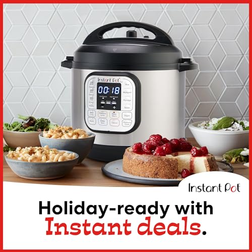 Instant Pot Duo 7-in-1 Electric Pressure Cooker, Slow Cooker, Rice Cooker, Steamer, Sauté, Yogurt Maker, Warmer & Sterilizer, Includes App With Over 800 Recipes, Stainless Steel, 8 Quart