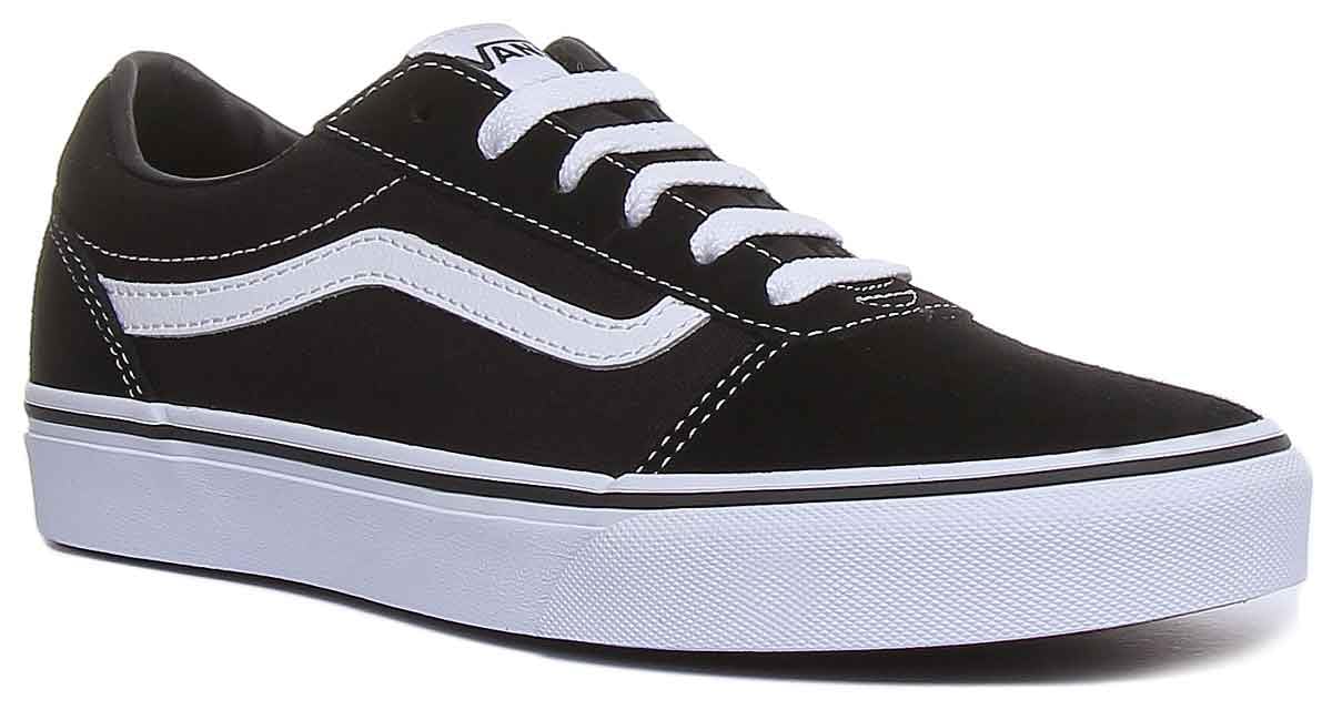 Vans Ward, Zapatillas para Unisex niños, (SUEDE/CANVAS) BLACK/WHITE, 38 EU