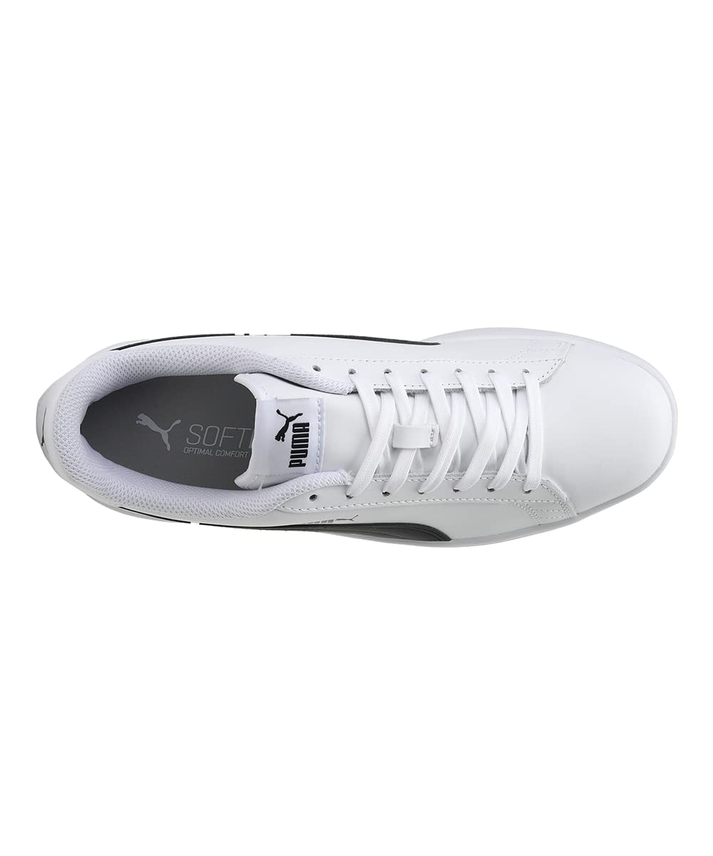 PUMA Smash V2 L, Zapatillas de Deporte Unisex adulto, Puma White-Puma Black, 43 EU