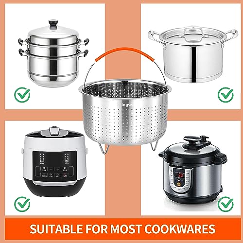 Steamer Basket for Instant Pot, Vegetable Steamer Basket Stainless Steel Steamer Basket Insert for Pots (3qt)