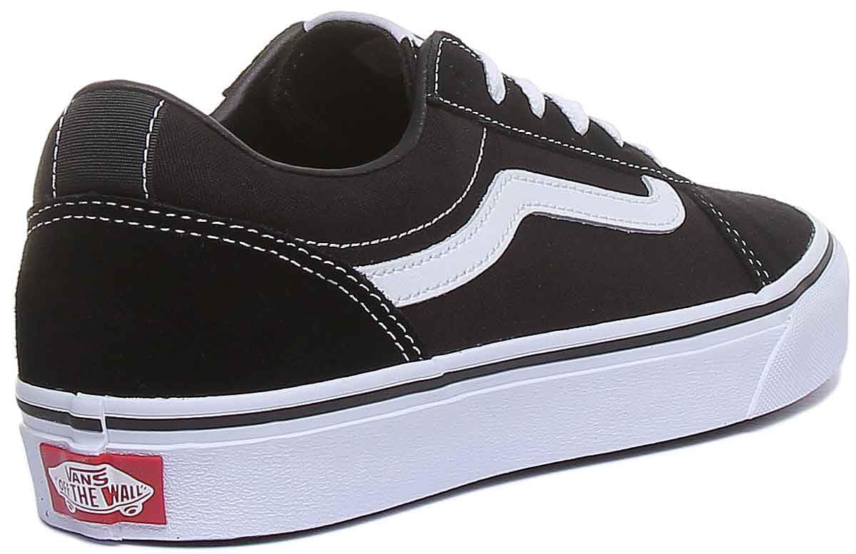 Vans Ward, Zapatillas para Unisex niños, (SUEDE/CANVAS) BLACK/WHITE, 38 EU