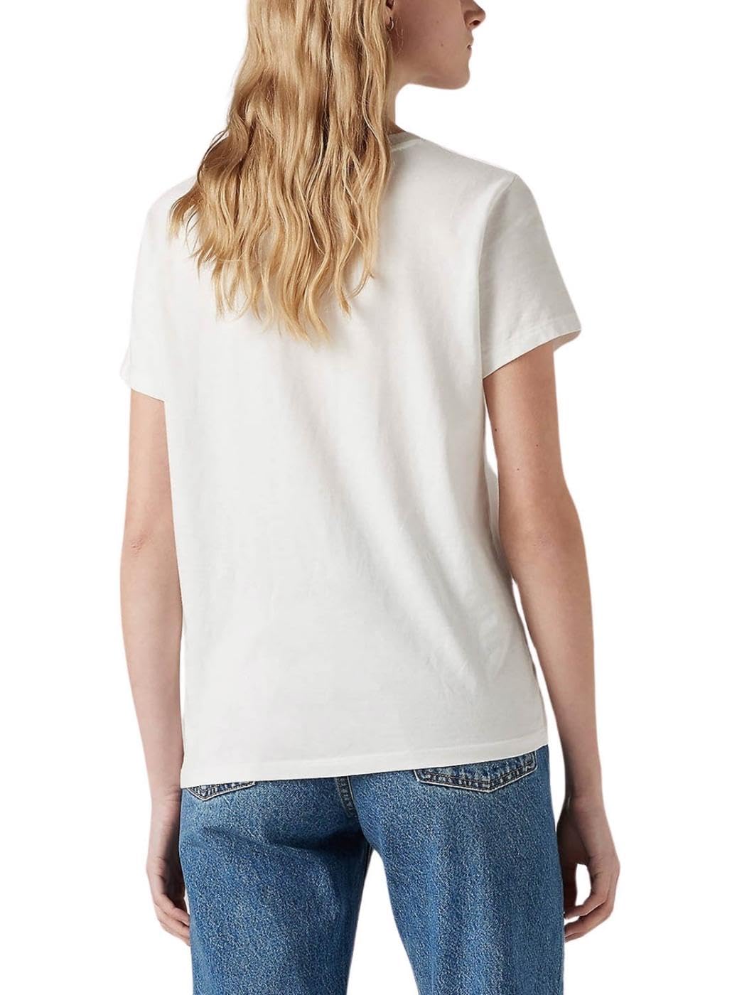 Levi's Perfect Tee, T-Shirt para Mujer, Blanco, M