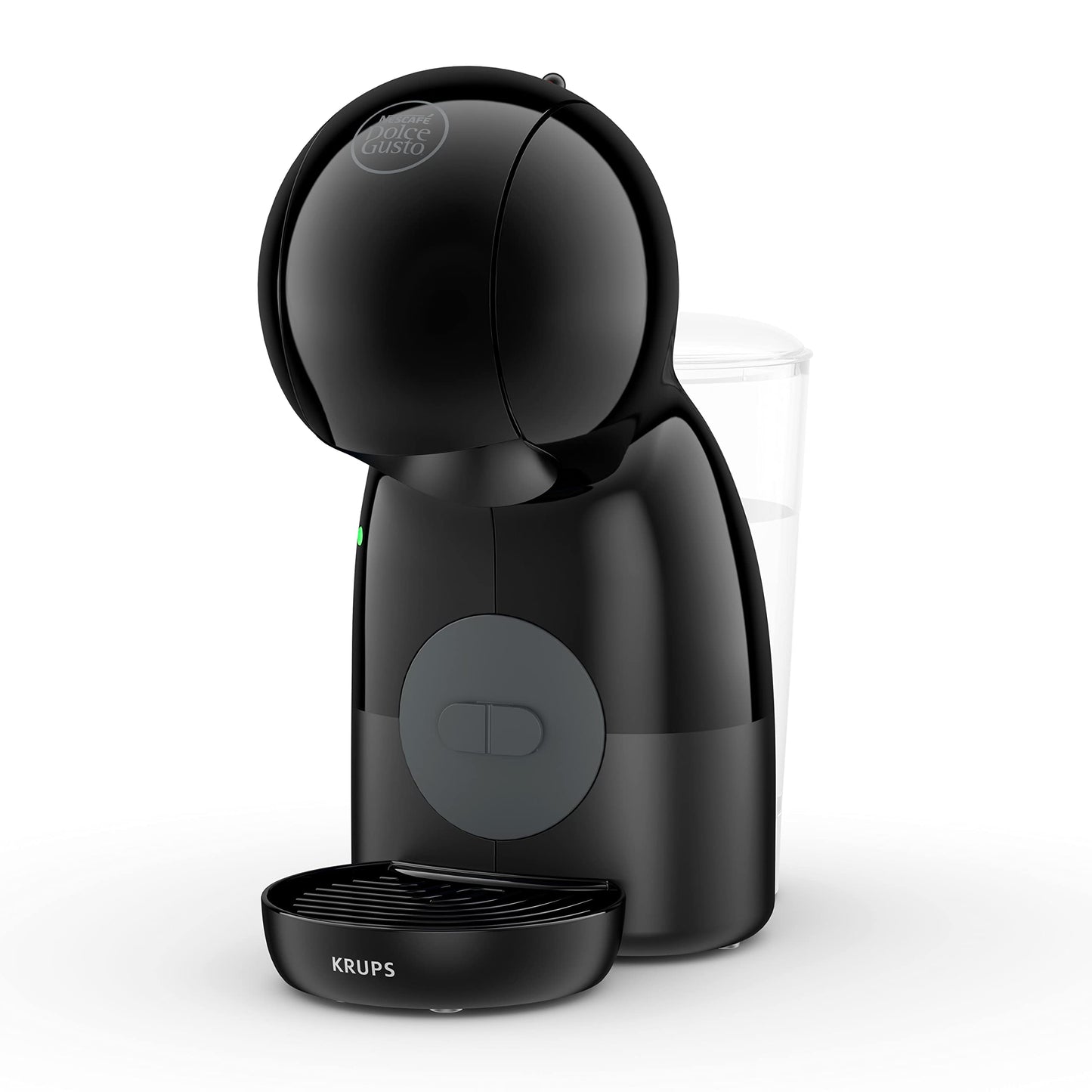 Krups Nescafé Dolce Gusto Piccolo XS - Cafetera cápsulas de 15 bares de presión y 1500 W potencia, depósito de 0.8 L, monodosis multibebidas frías y calientes, manual, compacta, negro y gris