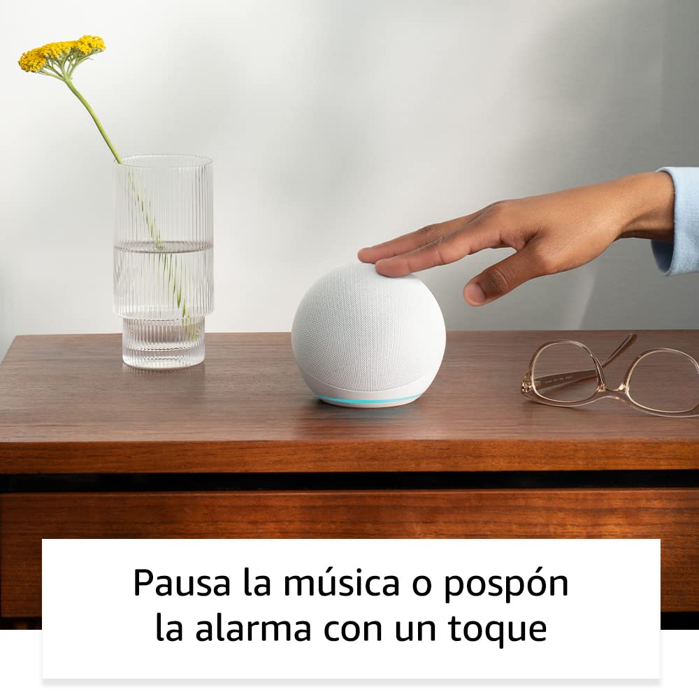 Echo Dot (Última generación) | Altavoz inteligente wifi y Bluetooth con Alexa, con sonido más potente y de mayor amplitud | Blanco