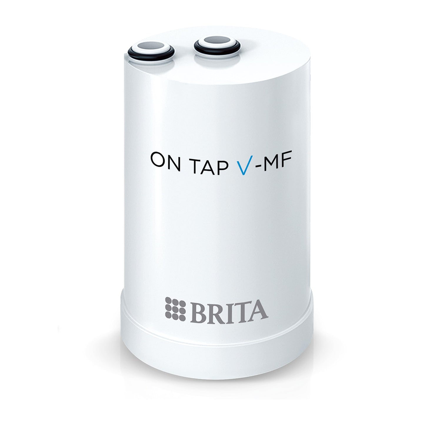 BRITA ON TAP V-MF 1x cartucho de filtro de agua (600L) - agua sostenible, libre de bacterias al 99,99%, sabor mejorado, reduce micropartículas finas, PFAS, metales y sustancias que afectan el sabor.