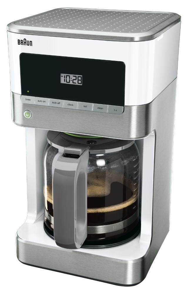 Braun KF6050WH BrewSense Drip Coffee Maker, White