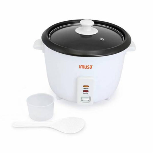 IMUSA USA GAU-00012 Electric NonStick Rice Cooker 5-Cup (Uncooked) 10-Cup (Cooked), White