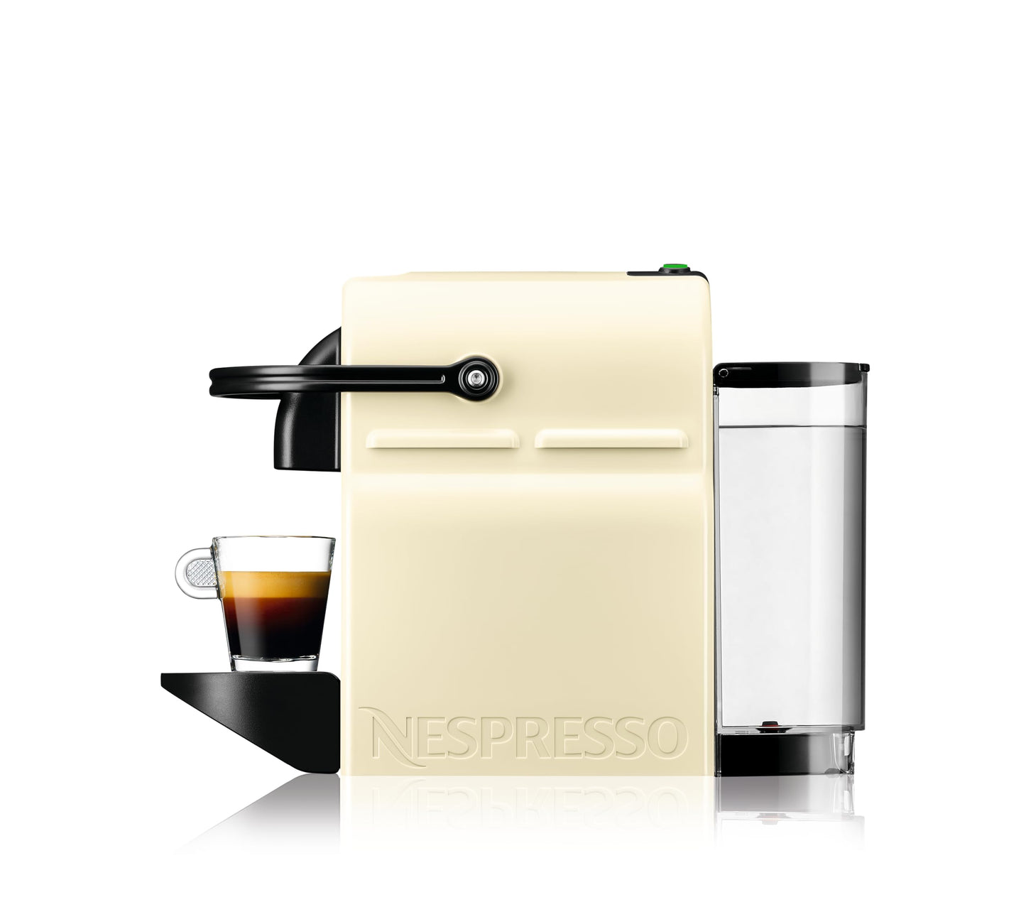 Nespresso De'Longhi Inissia EN80.CW - Cafetera monodosis de cápsulas Nespresso, 19 bares, apagado automático, color crema, Incluye pack de bienvenida con 7 cápsulas