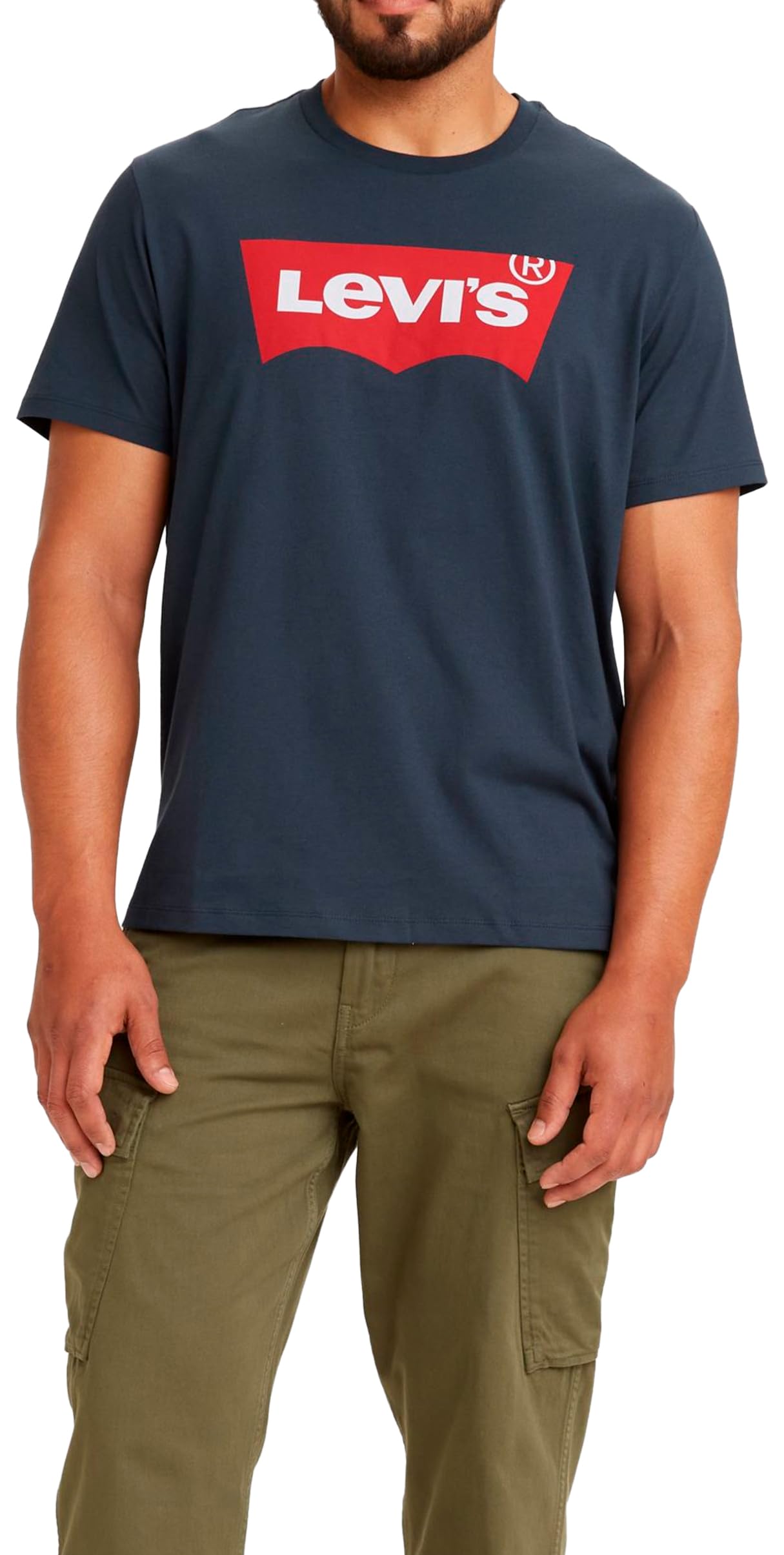 Levi's Graphic Set-in Neck T-Shirt, Dress Blues, L Hombre