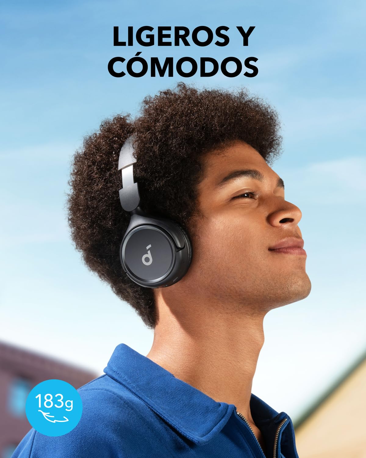 Soundcore Auriculares Inalámbricos Bluetooth Diadema H30i, Diseño Plegable, Graves Puros, 60H de Reproducción, Bluetooth 5.3, Ligeros y Cómodos, Conectividad de App, Conexión Multipunto