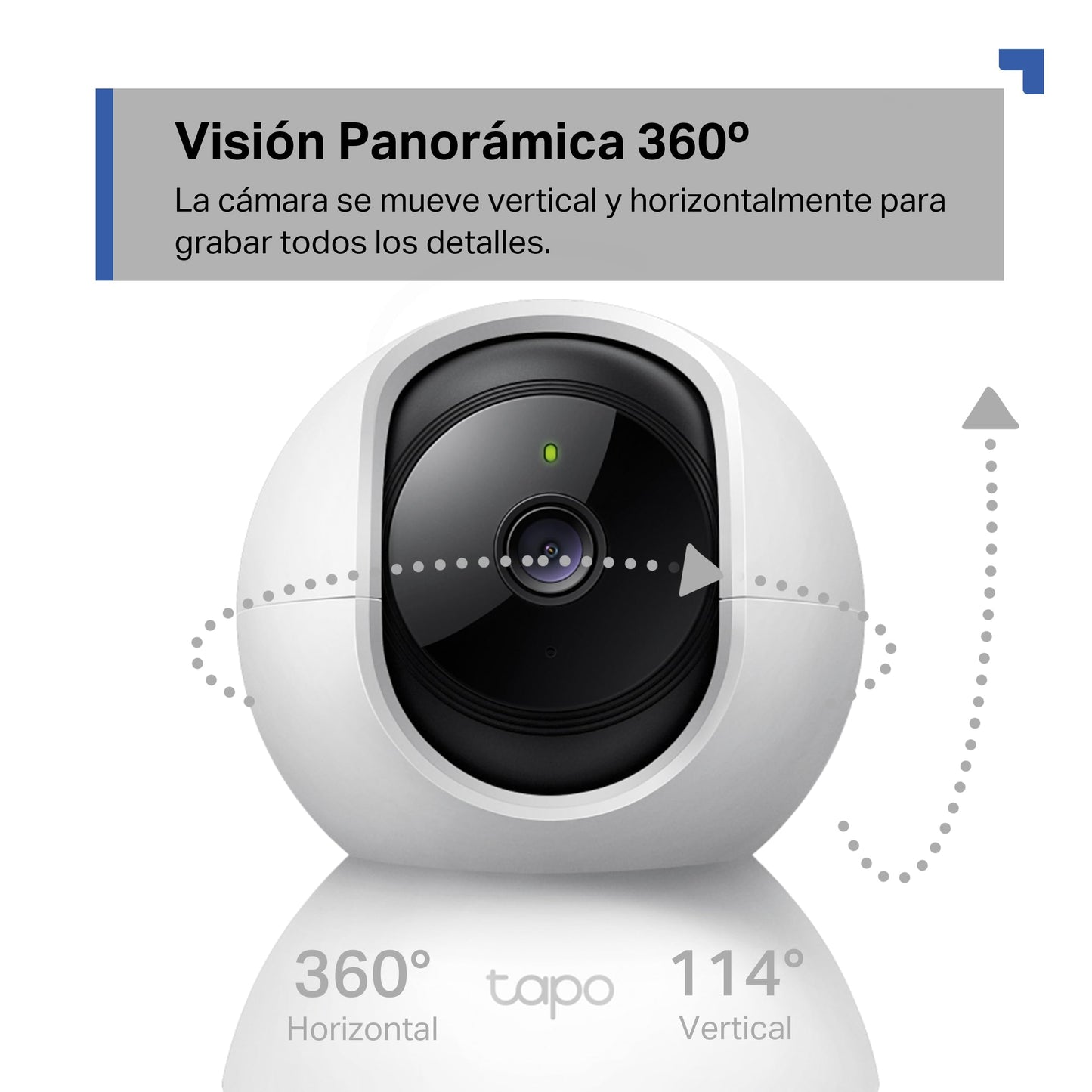 TP-Link TAPO C200 - Cámara IP WiFi 360° Cámara de Vigilancia FHD 1080p,Visión nocturna, Notificaciones en tiempo real, Admite tarjeta SD,Detección de movimiento,Control Remoto,Compatible con Alexa