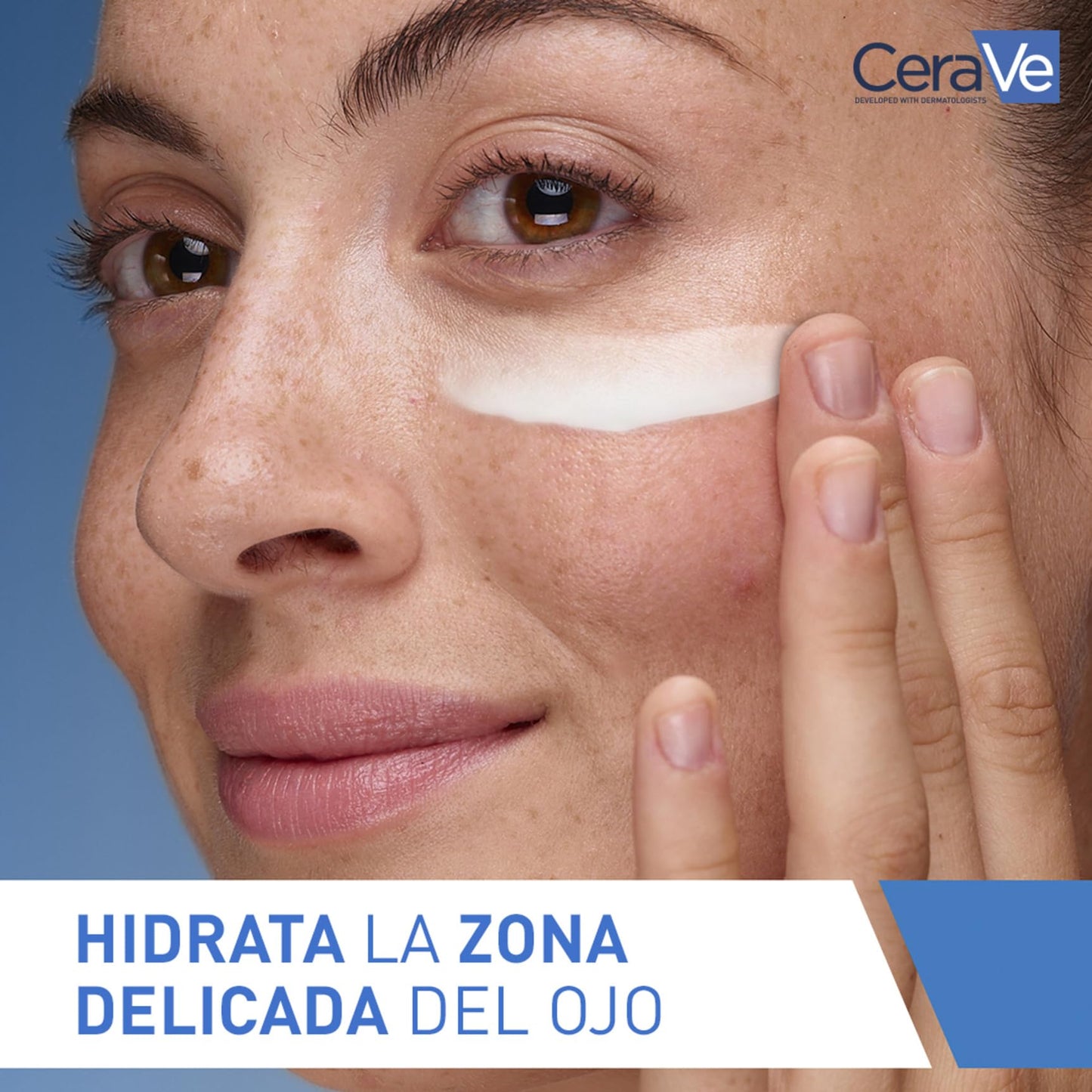 CeraVe Crema Reparadora Contorno de Ojos, Para Todo Tipo de Pieles, Reducción de Ojeras y Bolsas, Enriquecida con Ácido Hialurónico y Niacinamida, 14ml