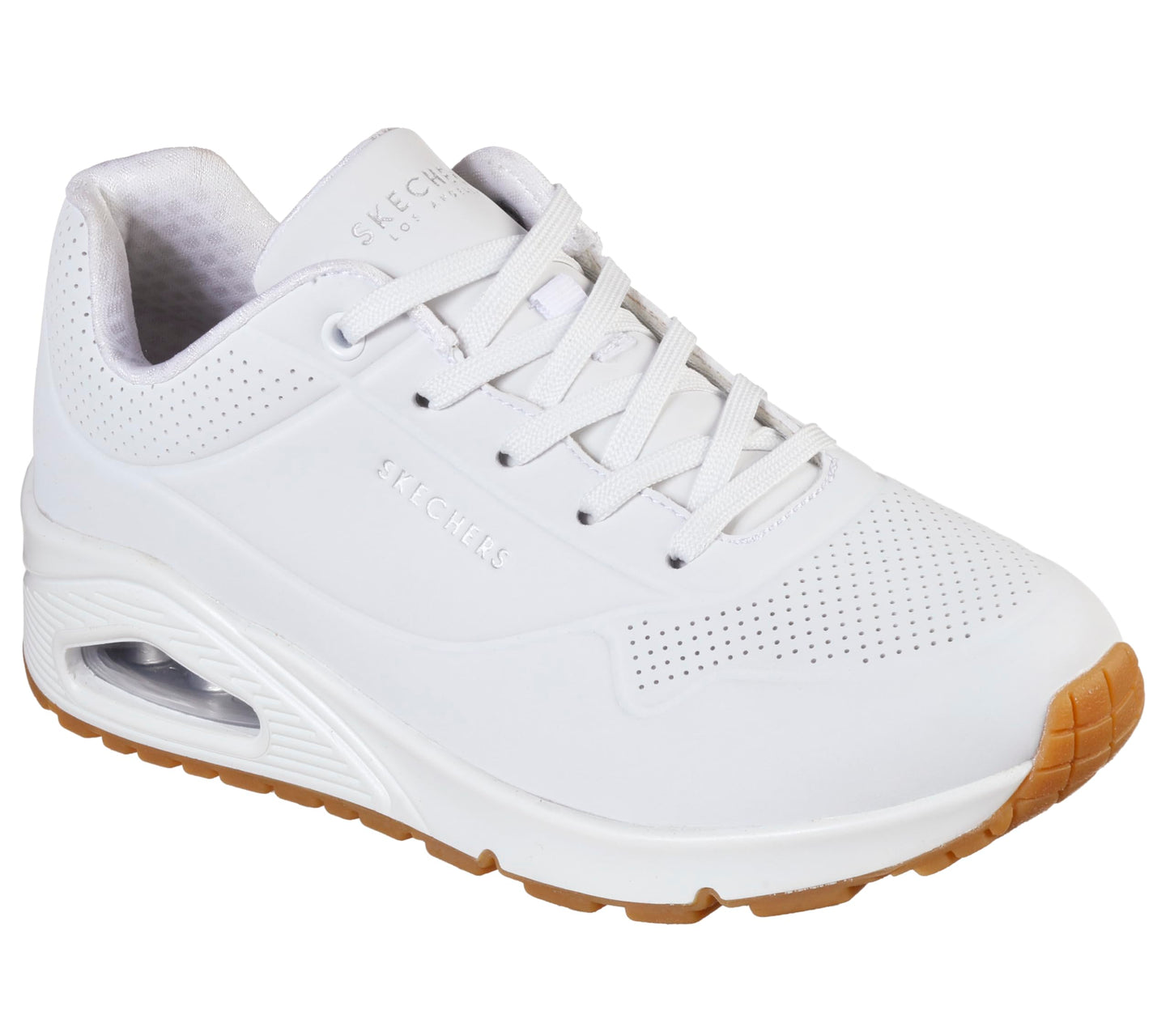 Skechers Uno, Zapatillas de Deporte Mujer, White Durabuck, 39 EU