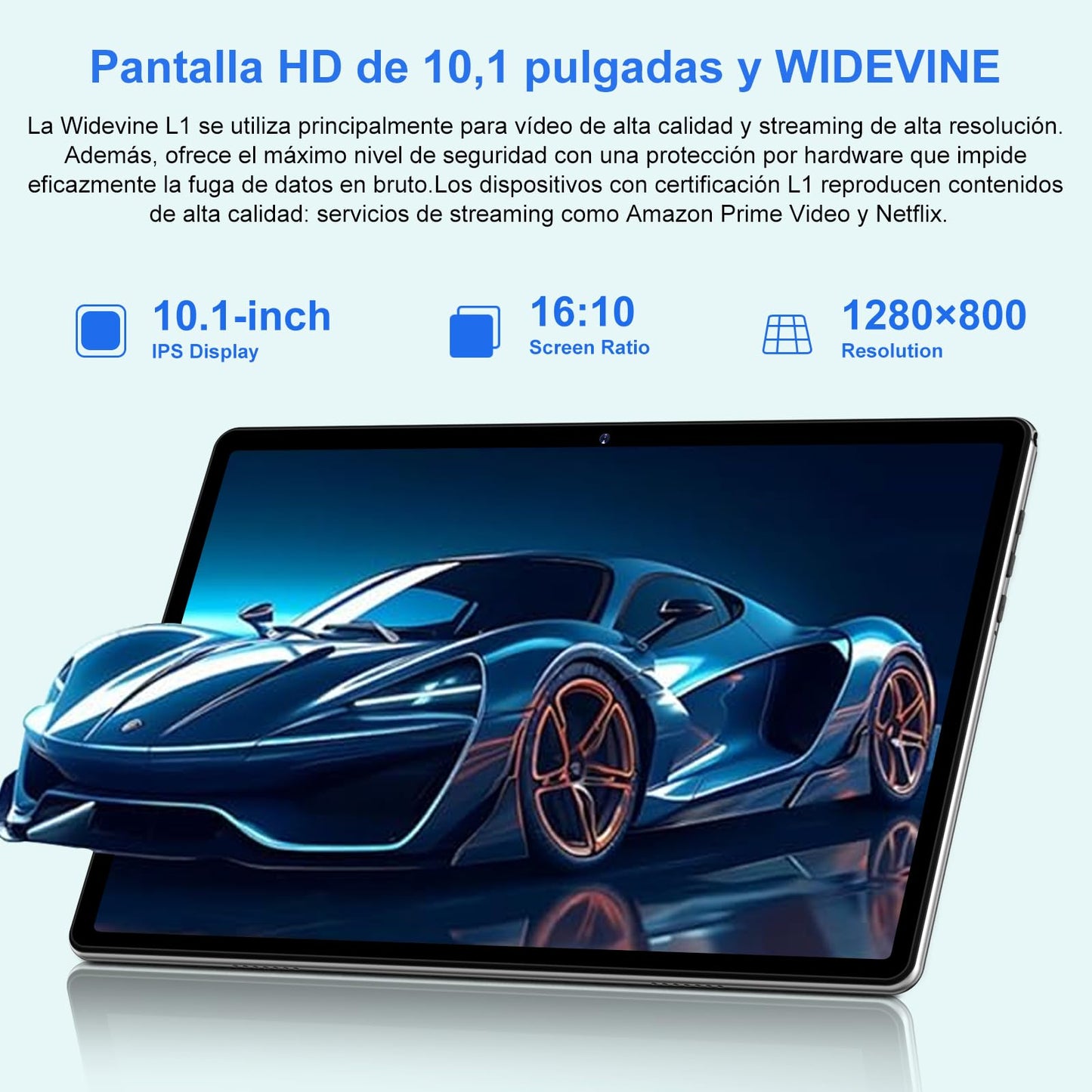 UJJ Tablet 10 Pulgadas Android 14 Tablet Octa-Core, 20GB RAM+128GB ROM (1TB TF), 5G+2.4G Dual Band WiFi 6, Bluetooth 5.0, 5MP+8MP, Widevine L1, HD IPS, Facciale ID, Tablet con Teclado y Raton-Plateado