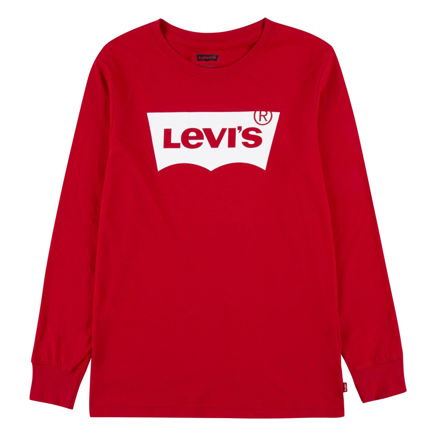 Levi's Lvb L/S Batwing Tee Camiseta, Super Red, 8 años Niños