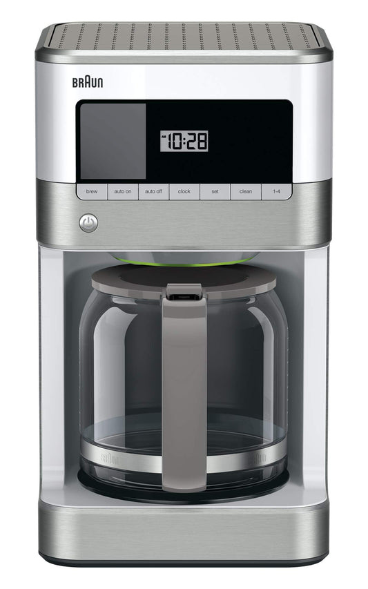 Braun KF6050WH BrewSense Drip Coffee Maker, White