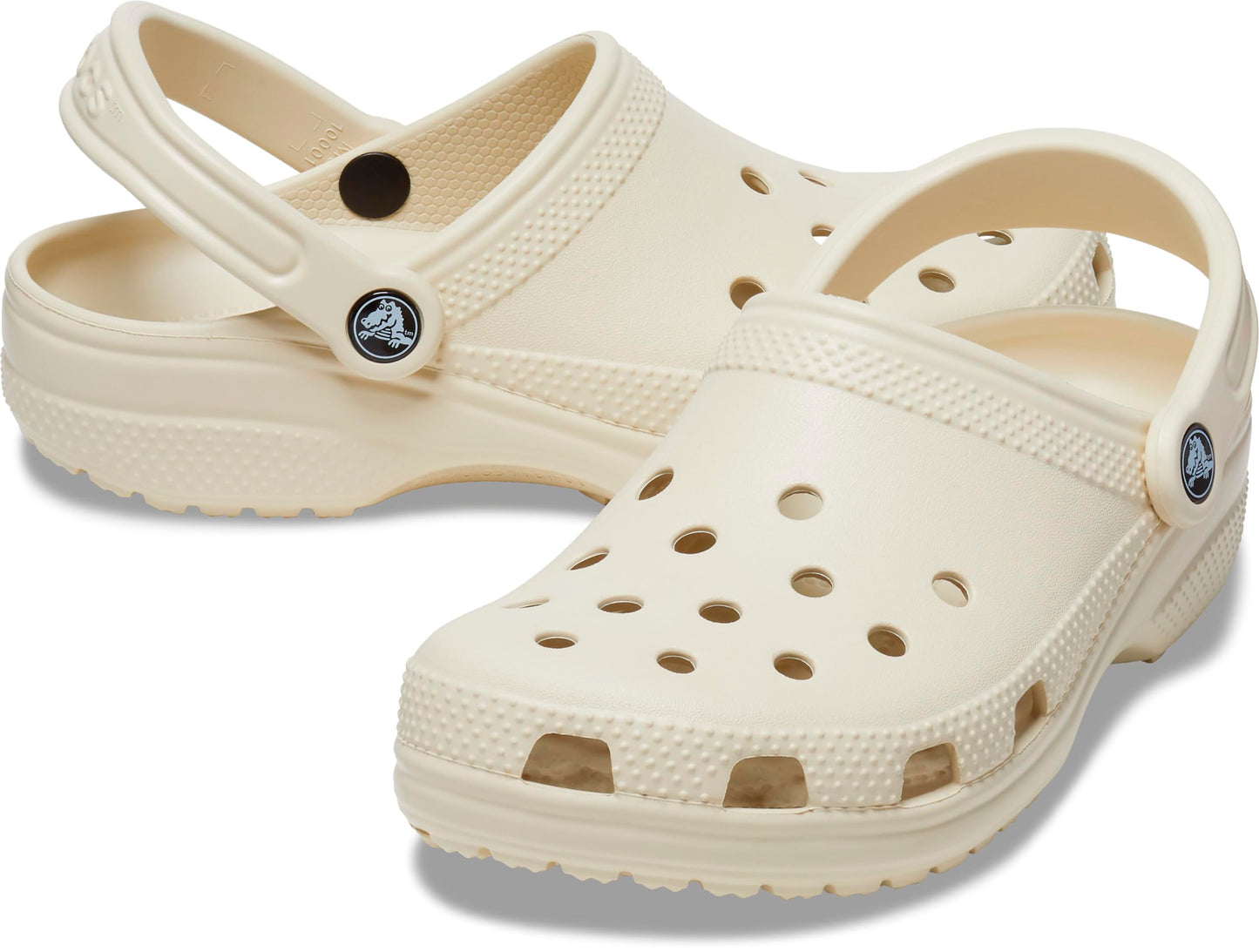 Crocs Classic Clogs (Best Sellers), Zuecos Unisex adulto, Bone, 39/40 EU