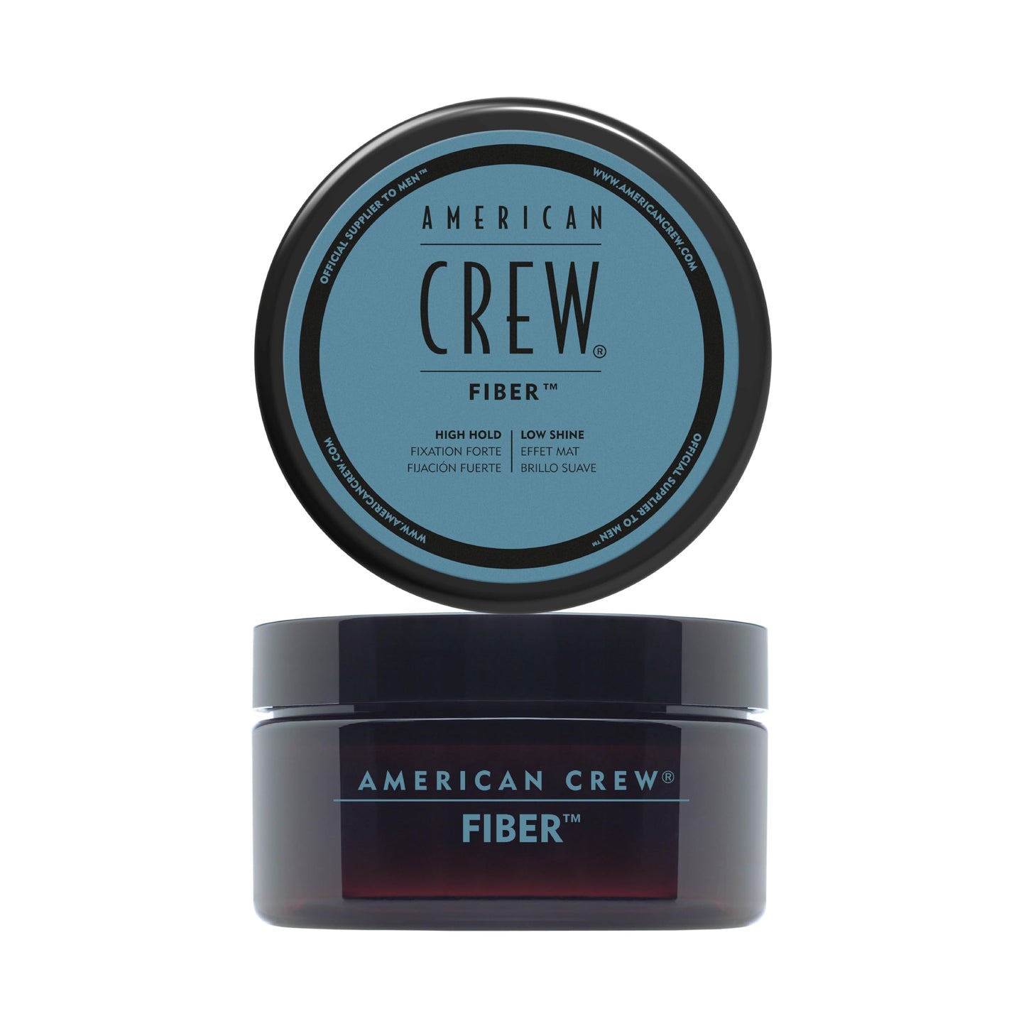 American Crew - Fiber, Cera para el Pelo Hombre, Fijación Fuerte y Flexible, Moldea y Aumenta el Brillo, para Pelo Corto, Estiliza y Peina el Cabello - 85 g