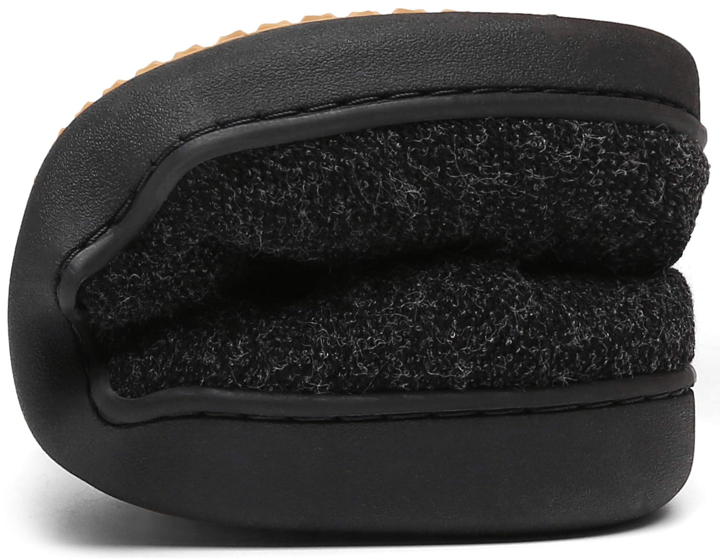 Mishansha Zapatillas Casa Hombre Pantuflas Invierno Zapatillas de Estar por Casa Hombre Cerradas Antideslizante Calentitas Slippers Zapatillas Invierno Negro,Gr.43