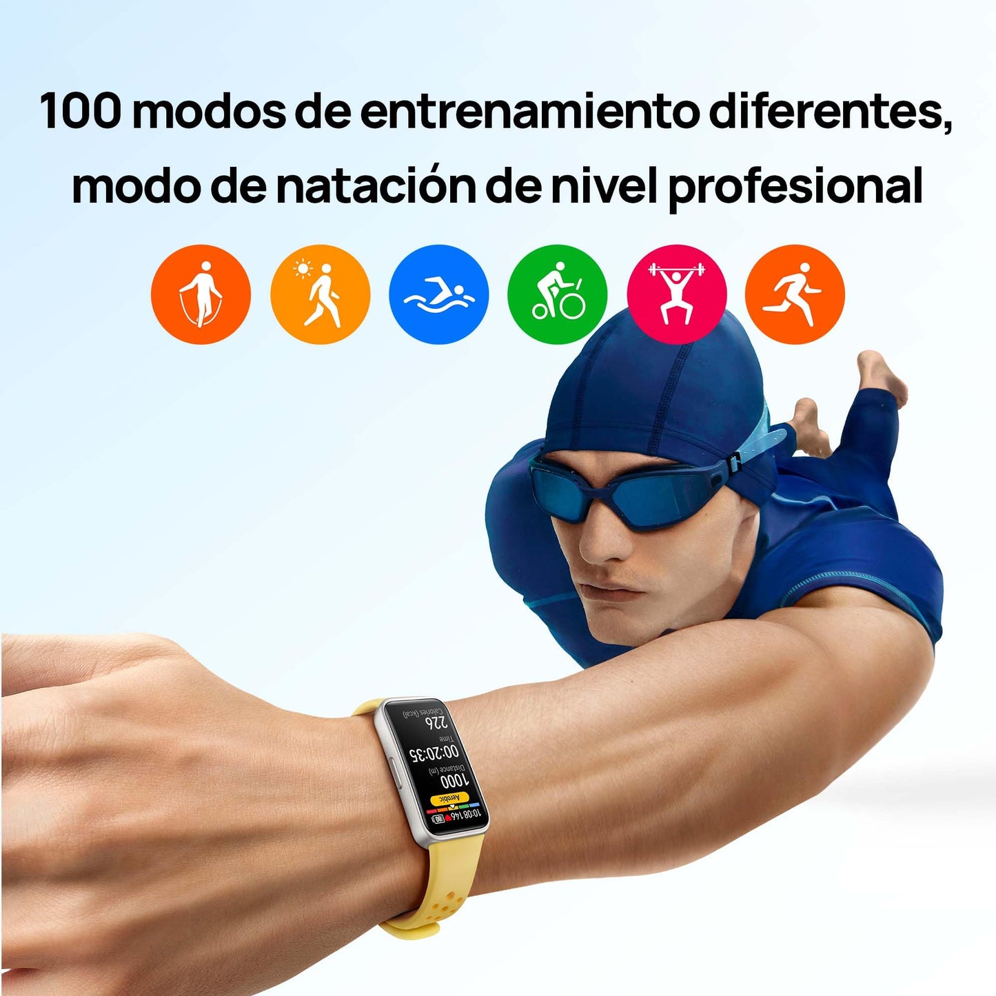 HUAWEI Band 9, 1.47”AMOLED,Larga Duración de 2 semanas, Ajuste de Brillo automático, Mayor precisión de medición,Altamente Compatible,100 Modos de Entrenamiento Diferentes,Negro