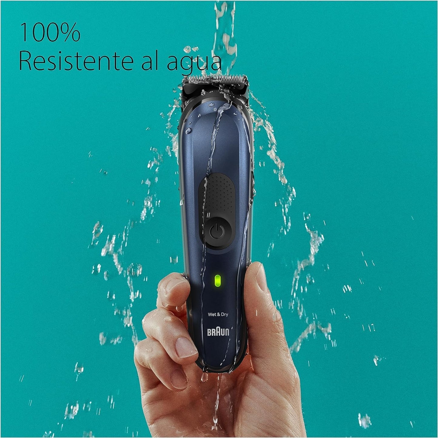 Braun Recortadora de Barba Series 7 Máquina Cortar Pelo, Máquina de afeitar, Cortapelos Hombre Kit 10 en 1 Para Barba, Pelos, Depilación Masculina, MGK7410,