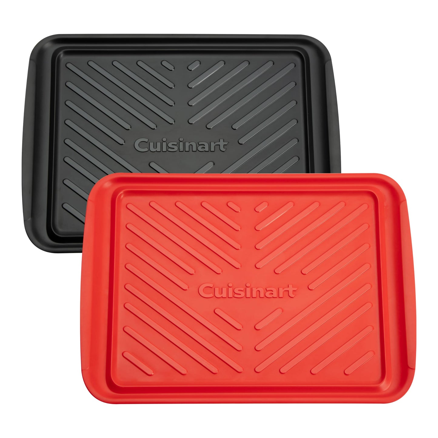 Cuisinart CPK-200 Grilling Prep and Serve Trays, Black and Red Large 17 x 10. 5