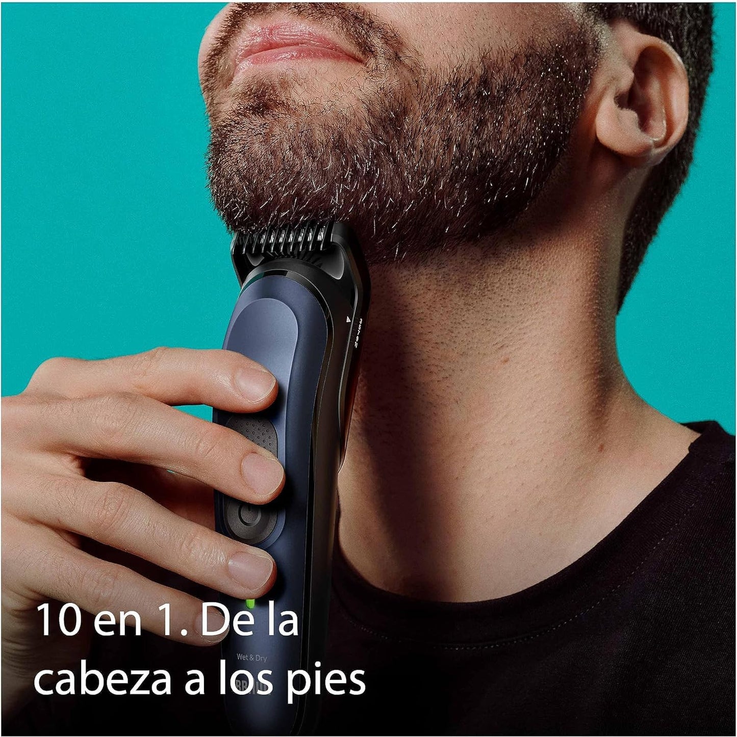 Braun Recortadora de Barba Series 7 Máquina Cortar Pelo, Máquina de afeitar, Cortapelos Hombre Kit 10 en 1 Para Barba, Pelos, Depilación Masculina, MGK7410,