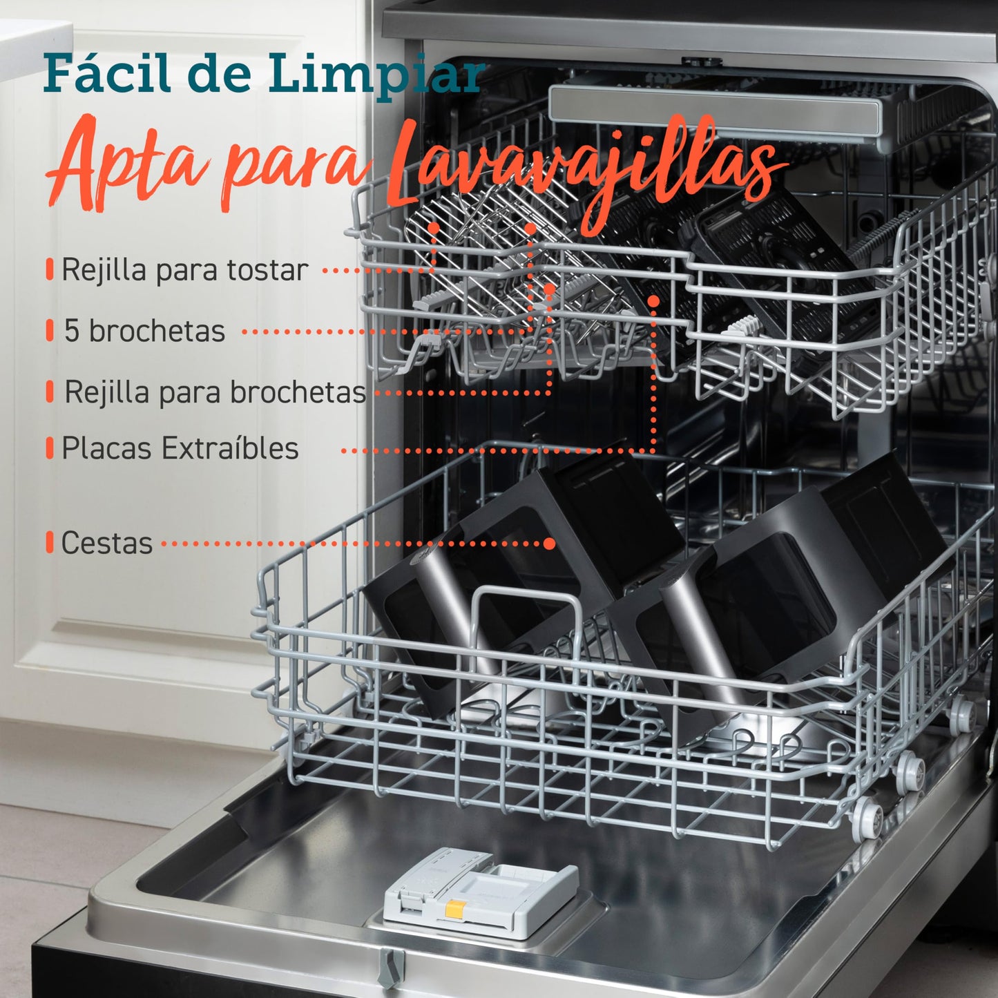 Cosori Freidora de Aire con Doble Cesta 8,5L Air Fryer, Capacidad Adecuada, Más Sano, SYNC Finish, 2-4 Personas, 10 en 1, 35-230℃, Uso Sencillo, Rápido y Crujiente, Acero Inox Interior