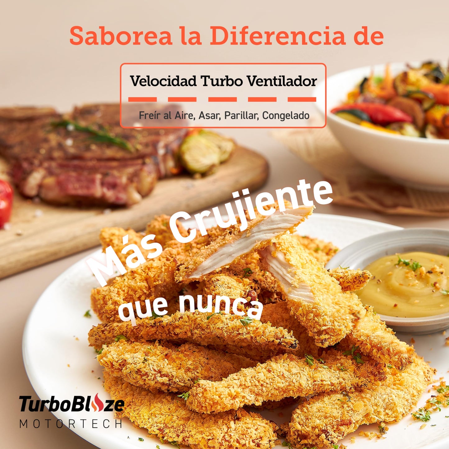 COSORI Freidora de Aire Turbo Blaze™ 6L, Air Fryer 46% Más Rápida con Motor DC, Freidora sin Aceite 9 en 1, con 117 Recetas de Chef, Apta para Lavavajillas, Freír, Hornear, Asar, Deshidratar, 1725W