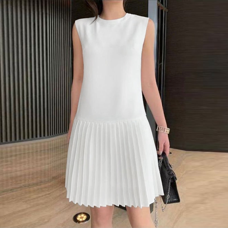 ZANZEA Summer Women Sleeveless Mini Dress Sweety Solid Pleated Short Dresses 2024 Party Elegant Sundress Casual Holiday Vestidos