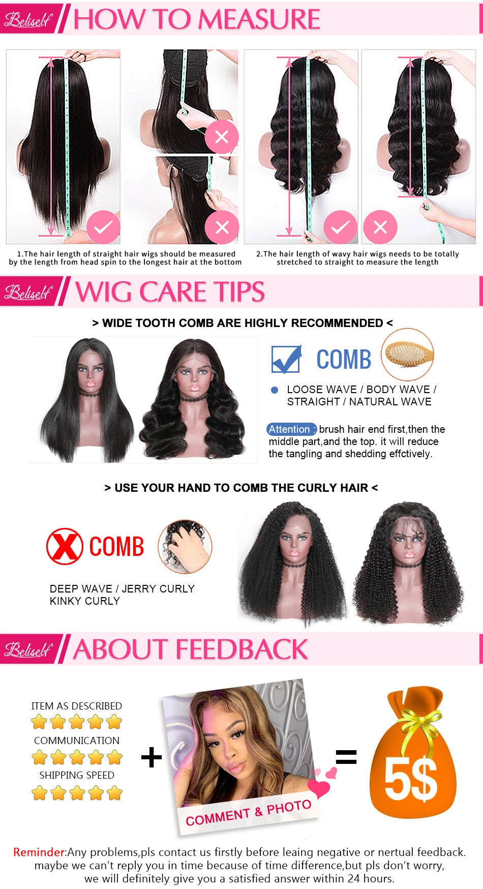 HD Transparent Lace Front Human Hair Wig 13x4 13x6 Straight Frontal Wig Pre Plucked 5x5 HD Lace Closure Wig Beliself Hair