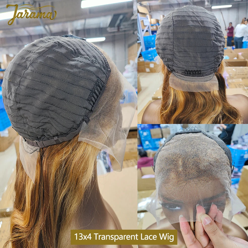 P4/27 Highlight Color Human Hair Wigs 13x4 Transparent Lace Frontal Wig Body Wave Human Hair Wig Brazilian Human Hair Wig Sale Natural Human Hair For Women 3 Day Delivery France