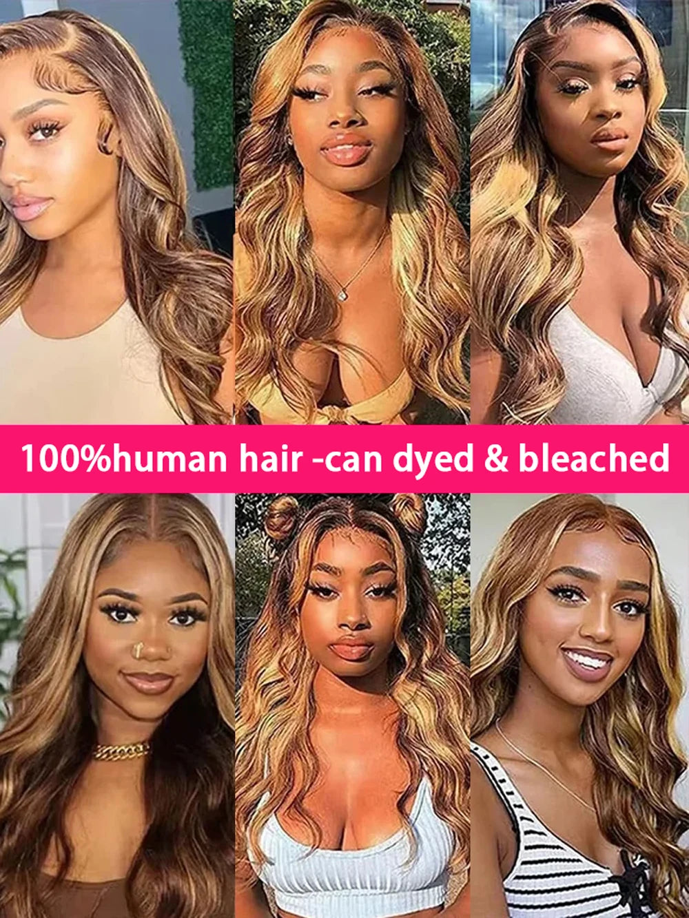 30 40 Inch 4/27 Highlight Body Wave 13x6 Hd Lace Front Human Hair Wig Colored Ombre 13x4 Human Hair Wigs Preplucked For Women